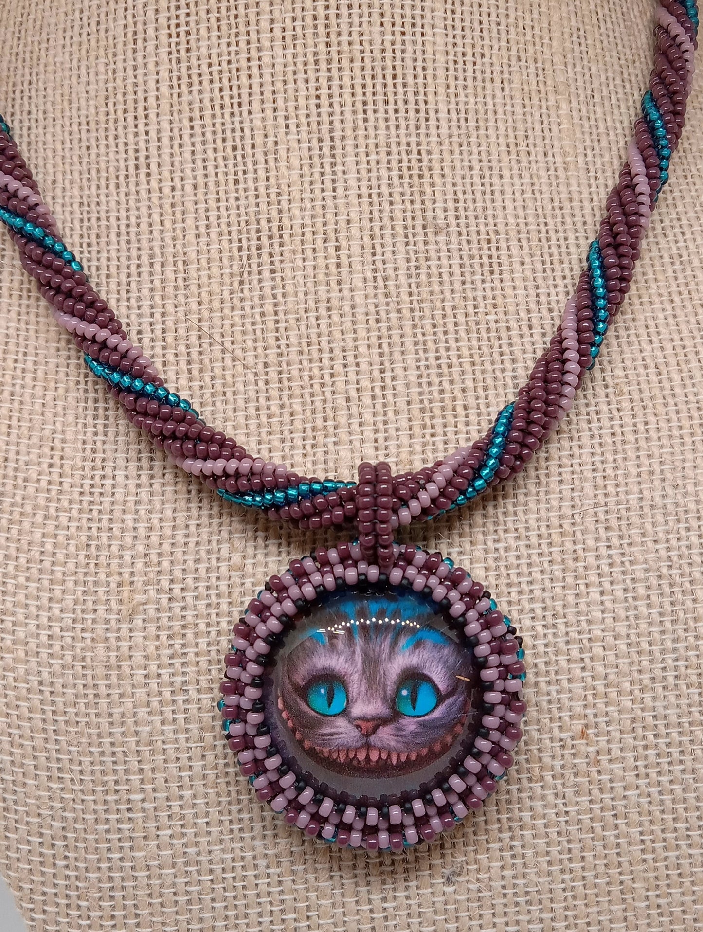 Cheshire Cat pendant necklace