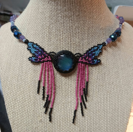 FairyFlutter Necklace w/fringe