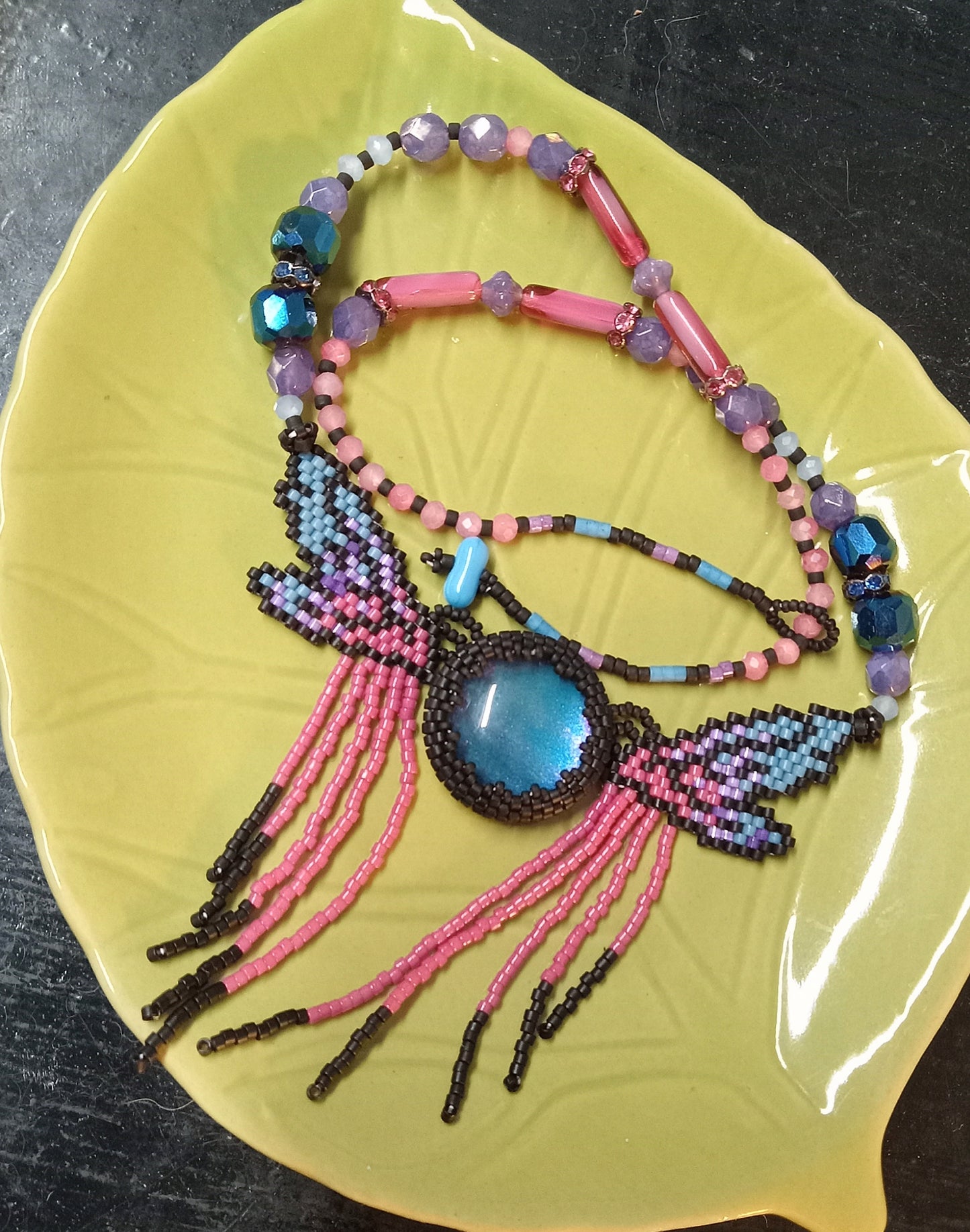 FairyFlutter Necklace w/fringe