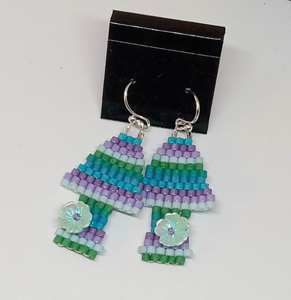 Stripey Shroom Earrings