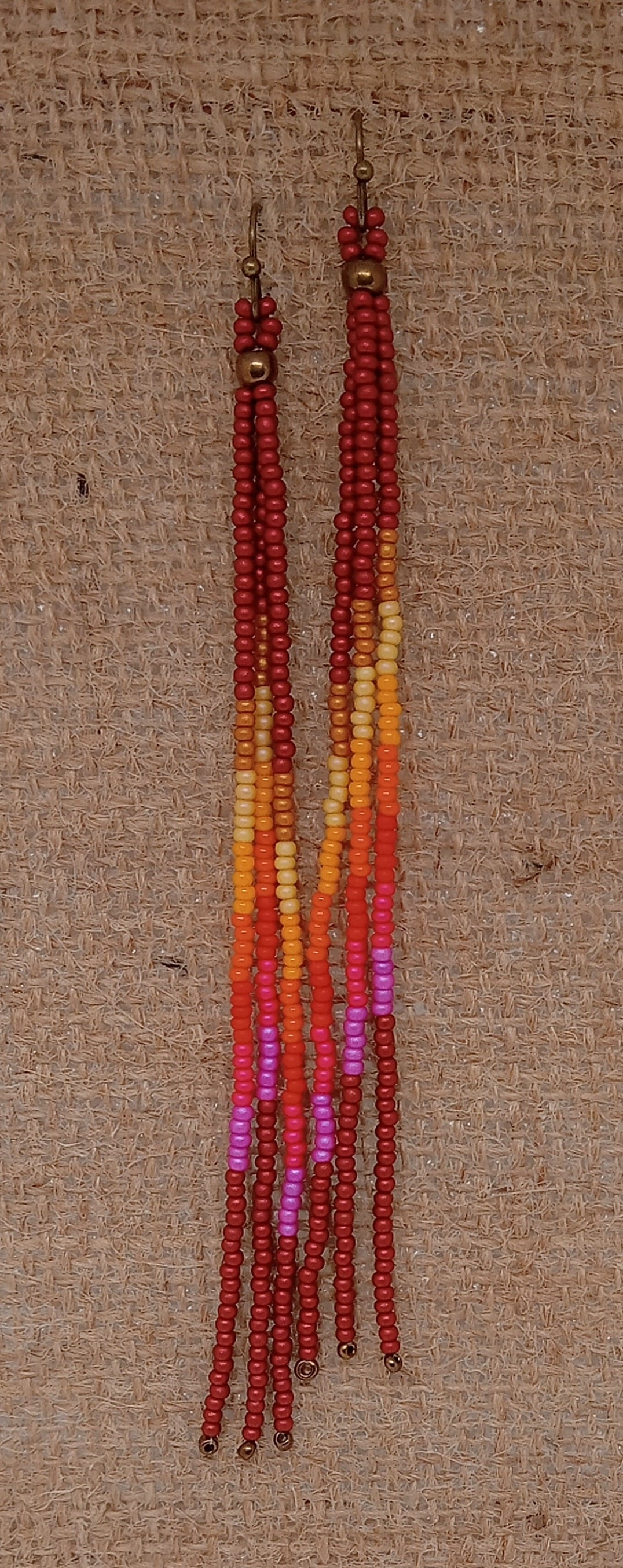 Simple LONG multi strand dangke earrings