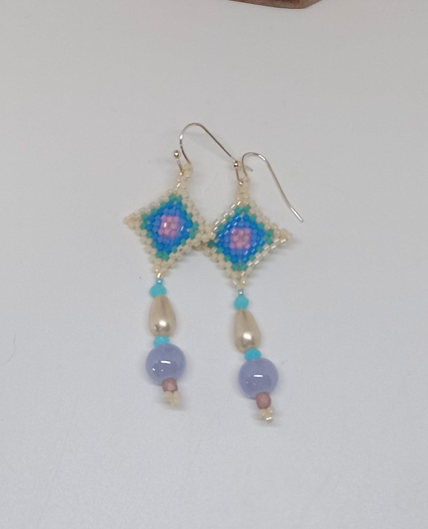 Granny Square/God's Eye earrings